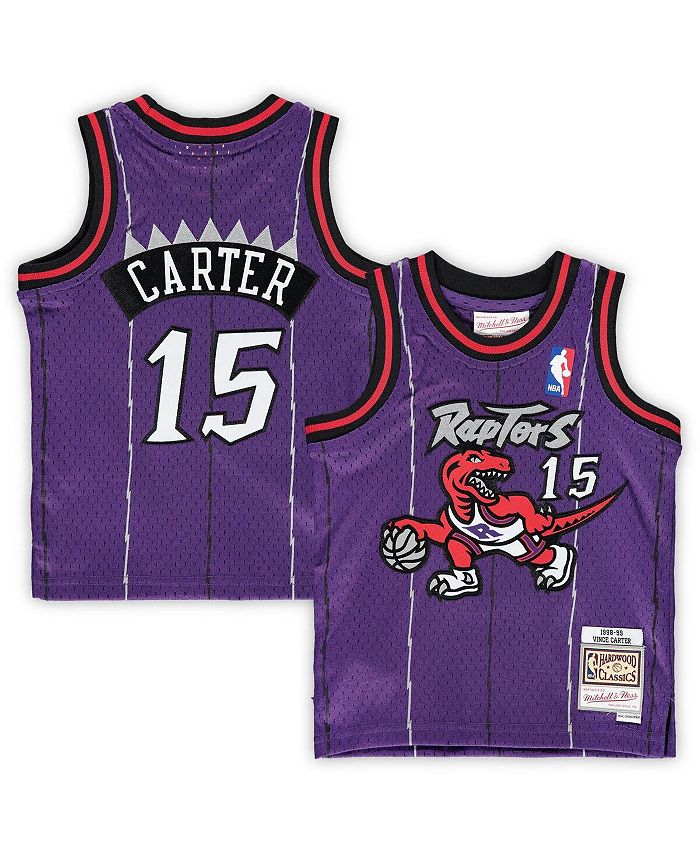 Toronto Raptors Vince Carter Black Gold 1998-99 Hardwood Classics Authentic  Jersey