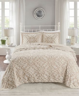 Madison Park - Sabrina 3-Pc. Cotton Chenille Bedspread Sets