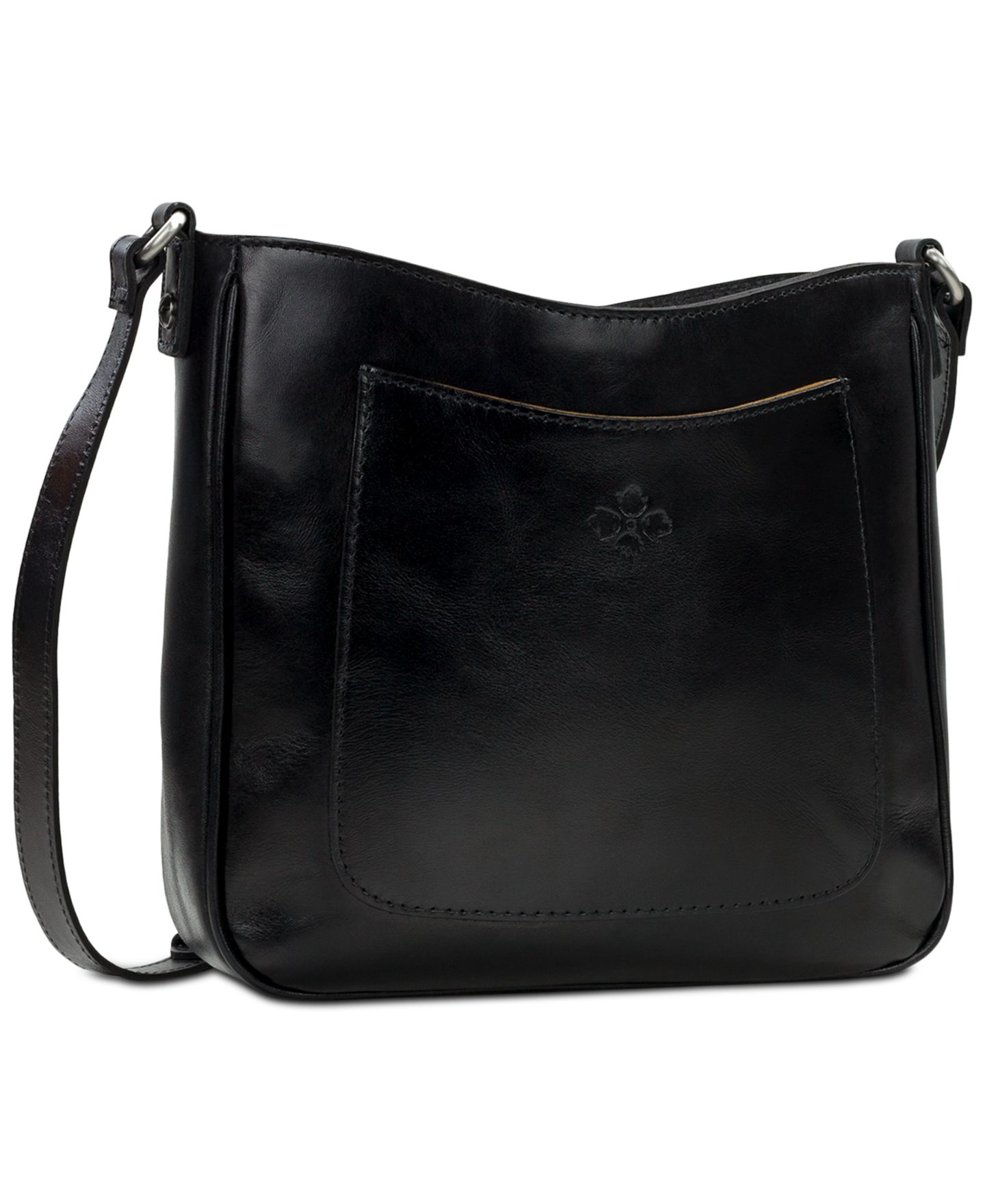 Женская сумка Patricia Nash Emeline Medium Leather Crossbody, цвет: Чёрный — фото 2