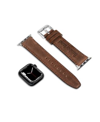 Unisex Barnesbrook Brown Genuine Leather Universal Smart Watch Strap 22mm