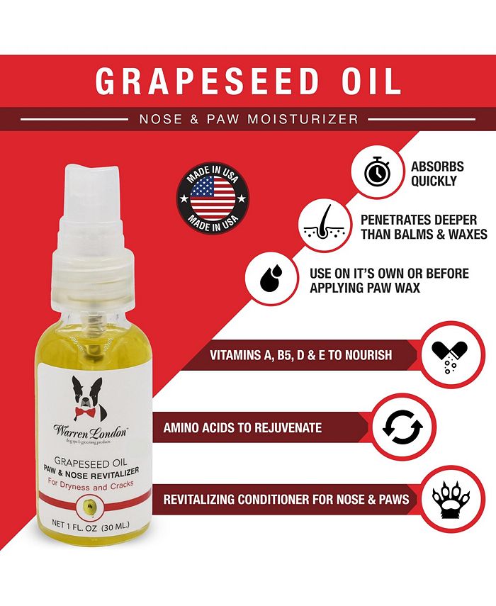 Warren London Grapeseed Oil Dog Paw & Nose Revitalizer Essential Oil