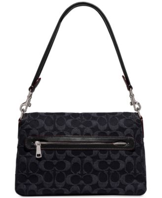 バッグ COACH signature Soft Clip porch Black バッグ COACH signature Soft Clip porch Black COACH signature Soft