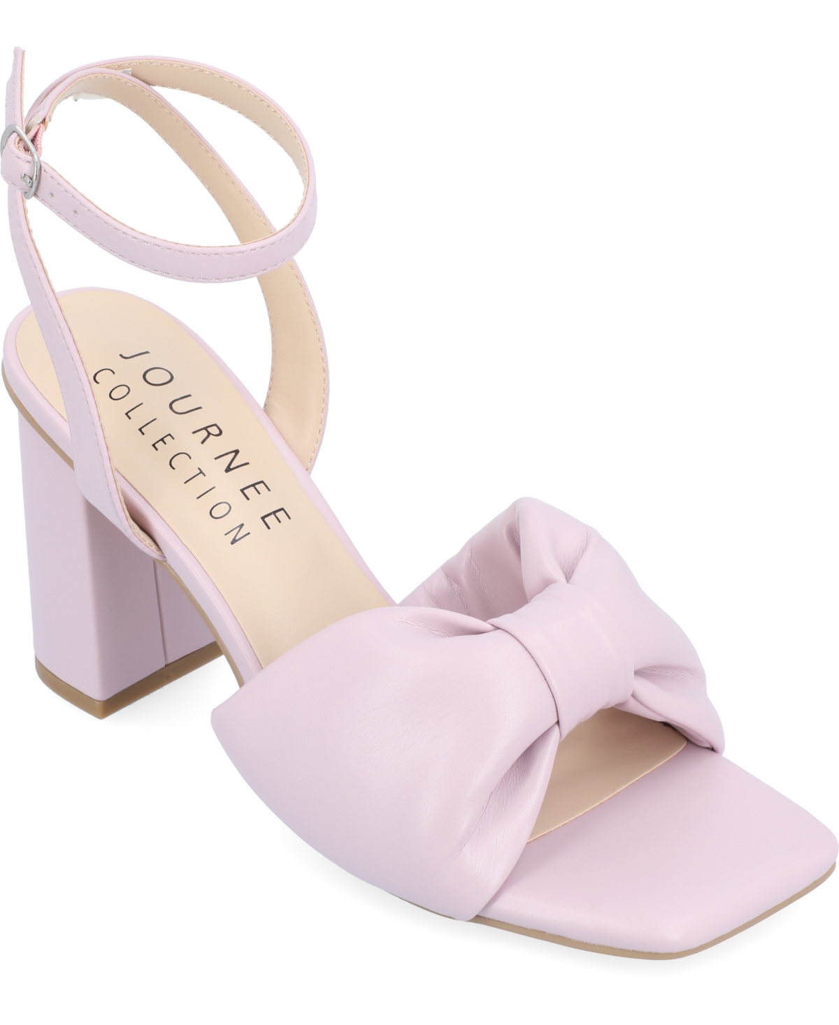 Journee Collection Women's Lottey Bow Sandals In Lilac