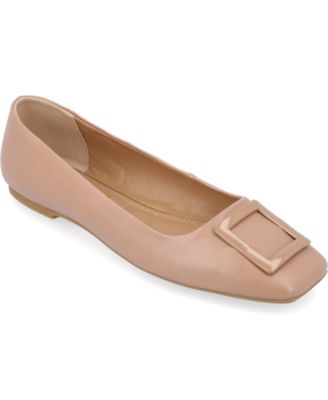 Women's Zimia Buckle Square Toe Ballet Flats
