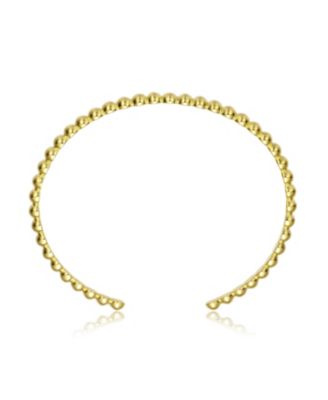 Classy 14K Gold Plated Beaded Look Cuff Bracelet