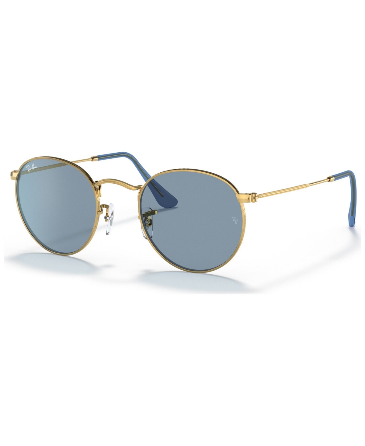 Ray Ban Unisex Sunglasses, Rb3447 Round Metal In Blue