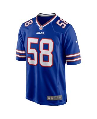Men's Matt Milano Royal Buffalo Bills Game Player Jersey