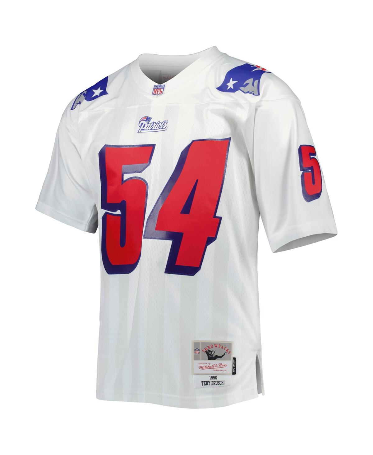 Men's Mitchell & Ness Tedy BruschiNew England Patriots 1996 Legacy Replica Jersey - White
