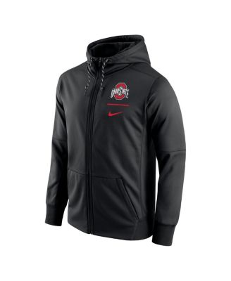 Nike Men's Black Ohio State Buckeyes Logo Stack Performance Full-Zip ...