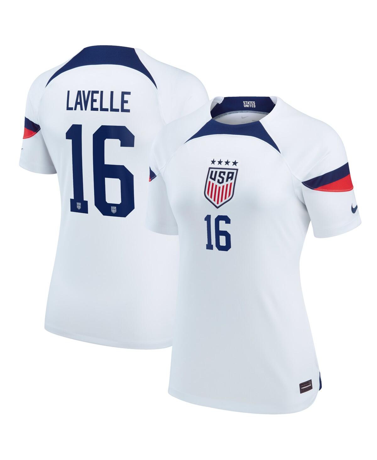 Women's Nike Rose LavelleUswnt 2022/23 Home Breathe Stadium Replica Player Jersey - White