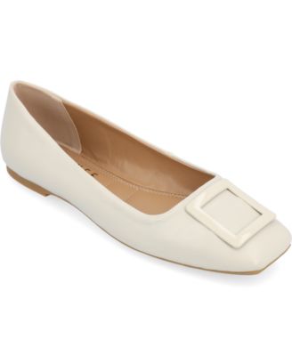 Women's Zimia Buckle Square Toe Ballet Flats