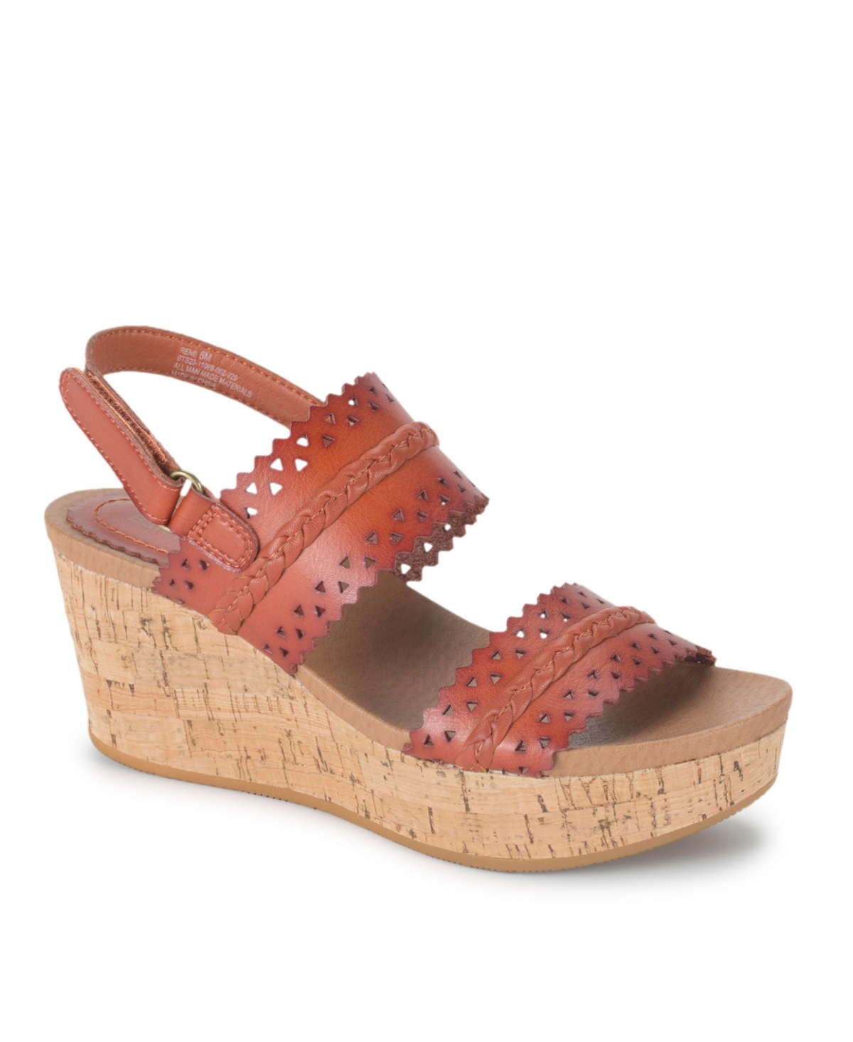 Shop Baretraps Women's Rene Platform Wedge Sandals In Cayenne