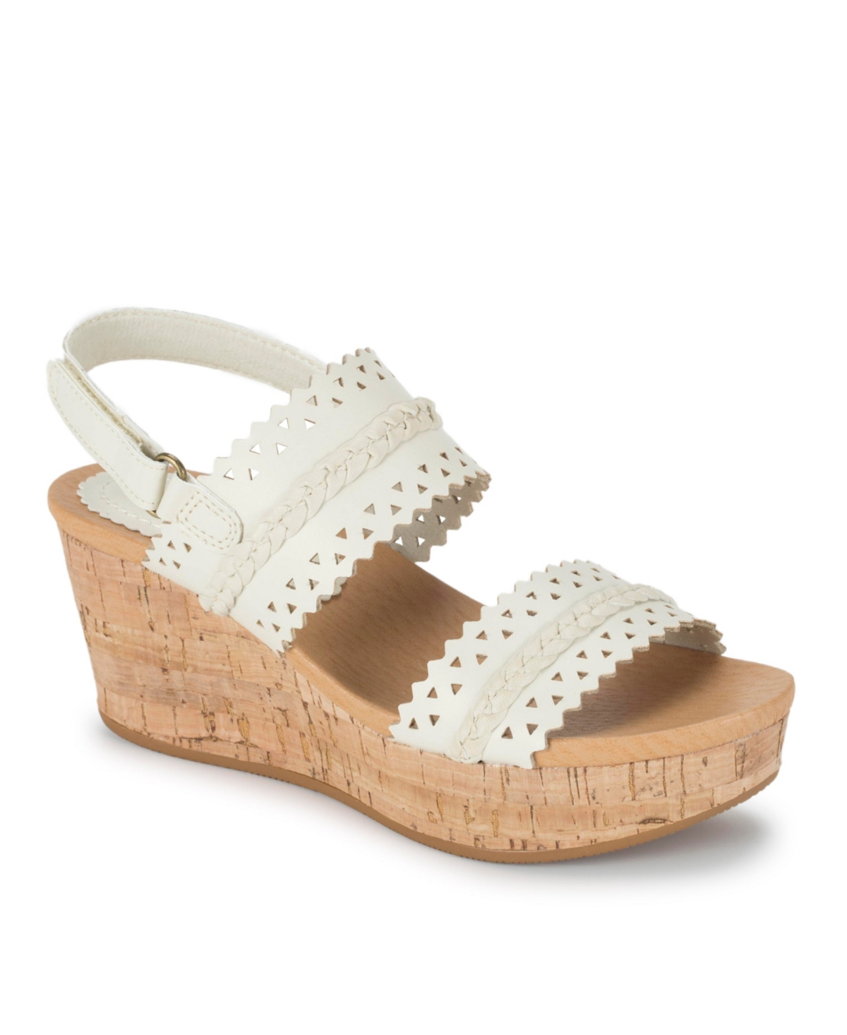 Shop Baretraps Women's Rene Platform Wedge Sandals In Cream