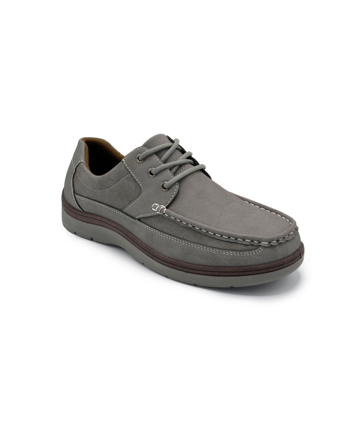 Shop Aston Marc Men's Lace-up Walking Casual Shoes In Gray
