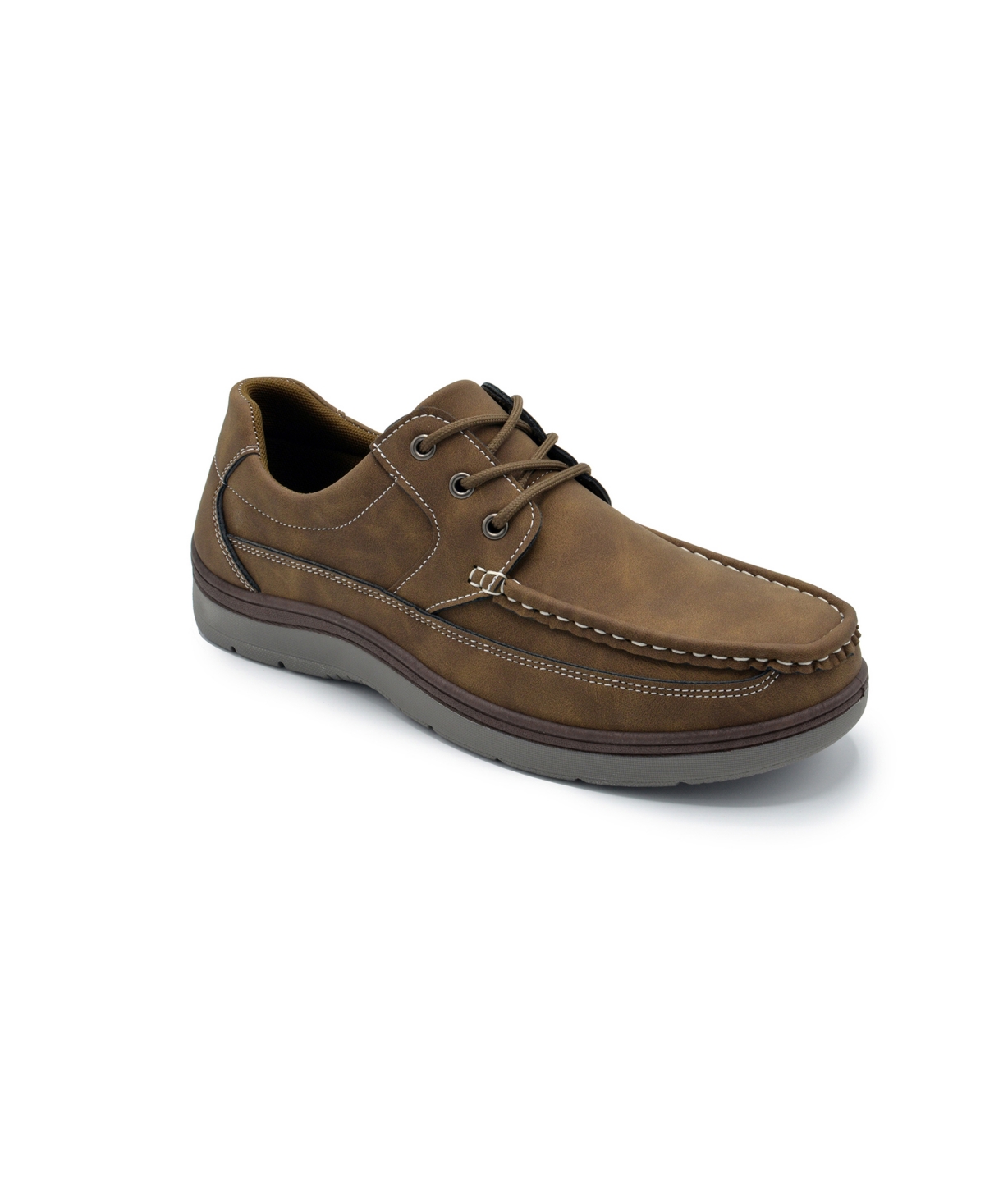 Aston Marc Men's Lace-up Walking Casual Shoes In Tan