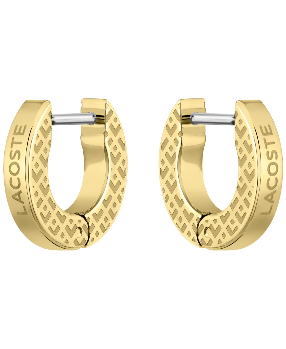 Lacoste Men's Hoop Earrings In Gold