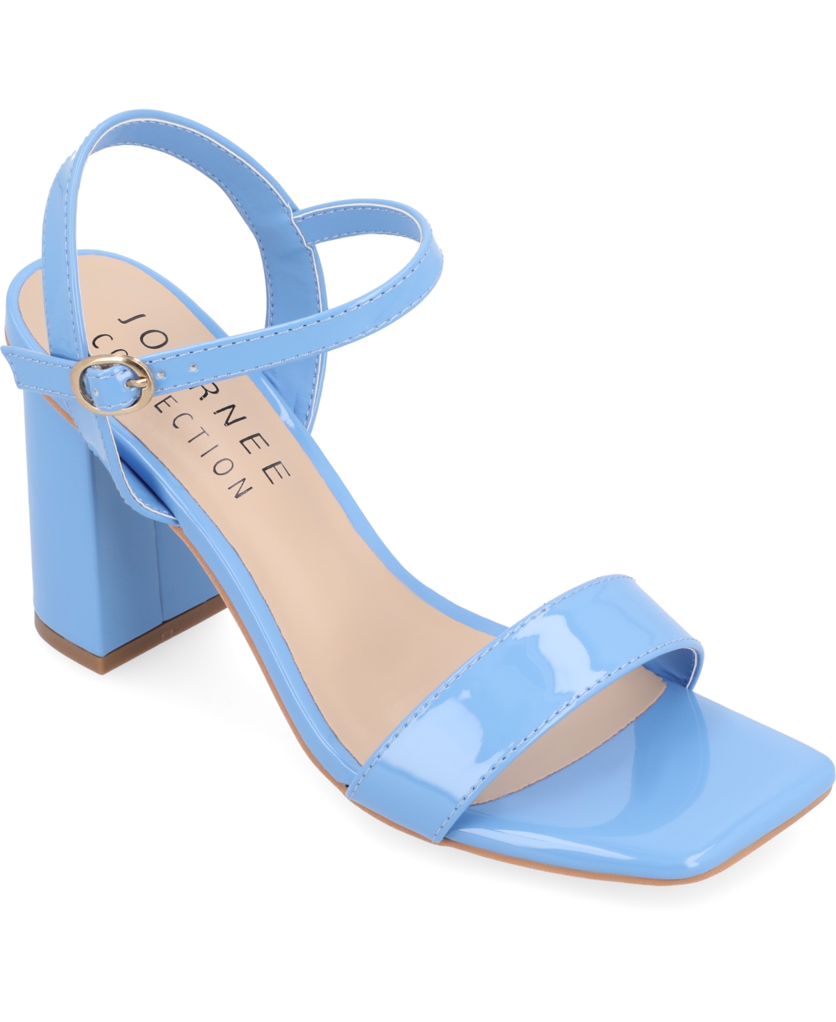 JOURNEE COLLECTION WOMEN'S TIVONA SQUARE TOE SANDALS