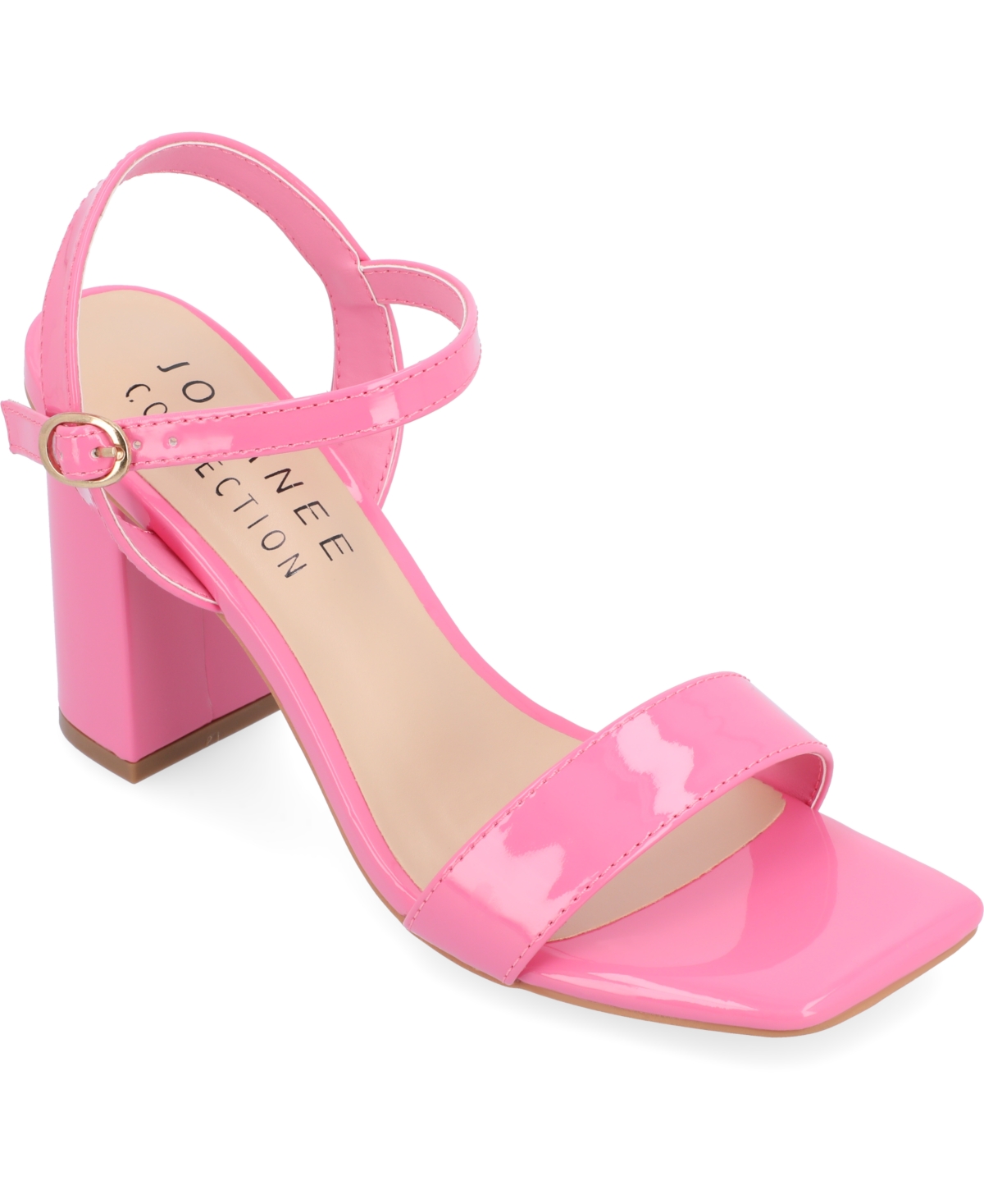 Journee Collection Women's Tivona Square Toe Sandals In Pink