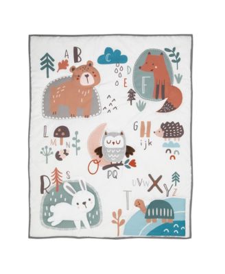 Baby Animal Alphabet 3-Piece Nursery Crib Bedding Set