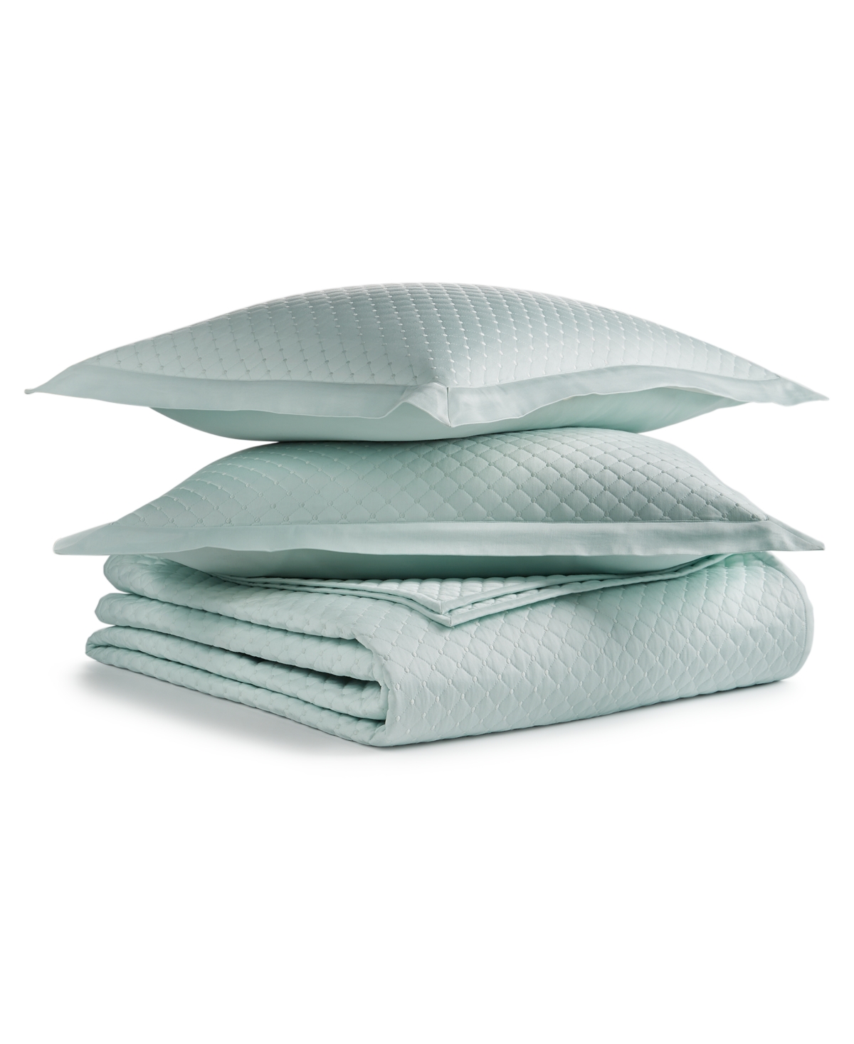 Charter Club Damask Quilted Cotton 3-Pc. Coverlet Set, Full/Queen, Exclusively at Macy's -(Light Green)
