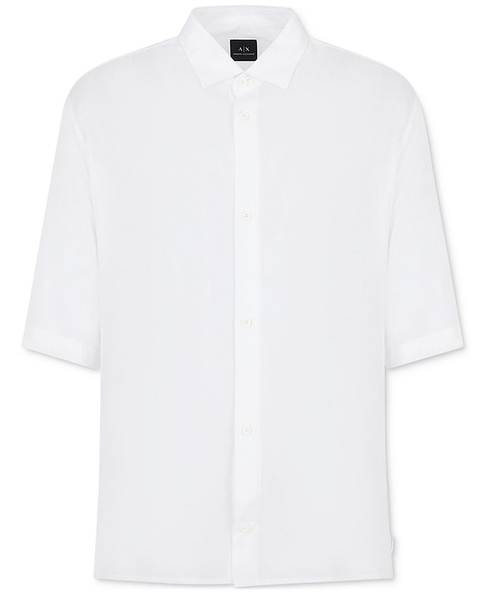 A|X Armani Exchange Men's Oversized Button-Front Shirt - Macy's
