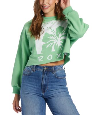 Sweatshirt Roxy Morning Hike Brushed RG Pour Fille - Coupe Décontractée, Col Rond, Motif Roxy Devant - Tailles 4 à 16 Ans - 14
