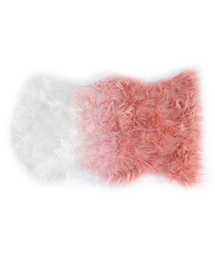 Lambs & Ivy Watercolor Pastel Pink/White Ombre DipDyed Nursery Area