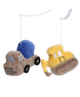 Construction Zone Musical Baby Crib Mobile Soother Toy- Trucks