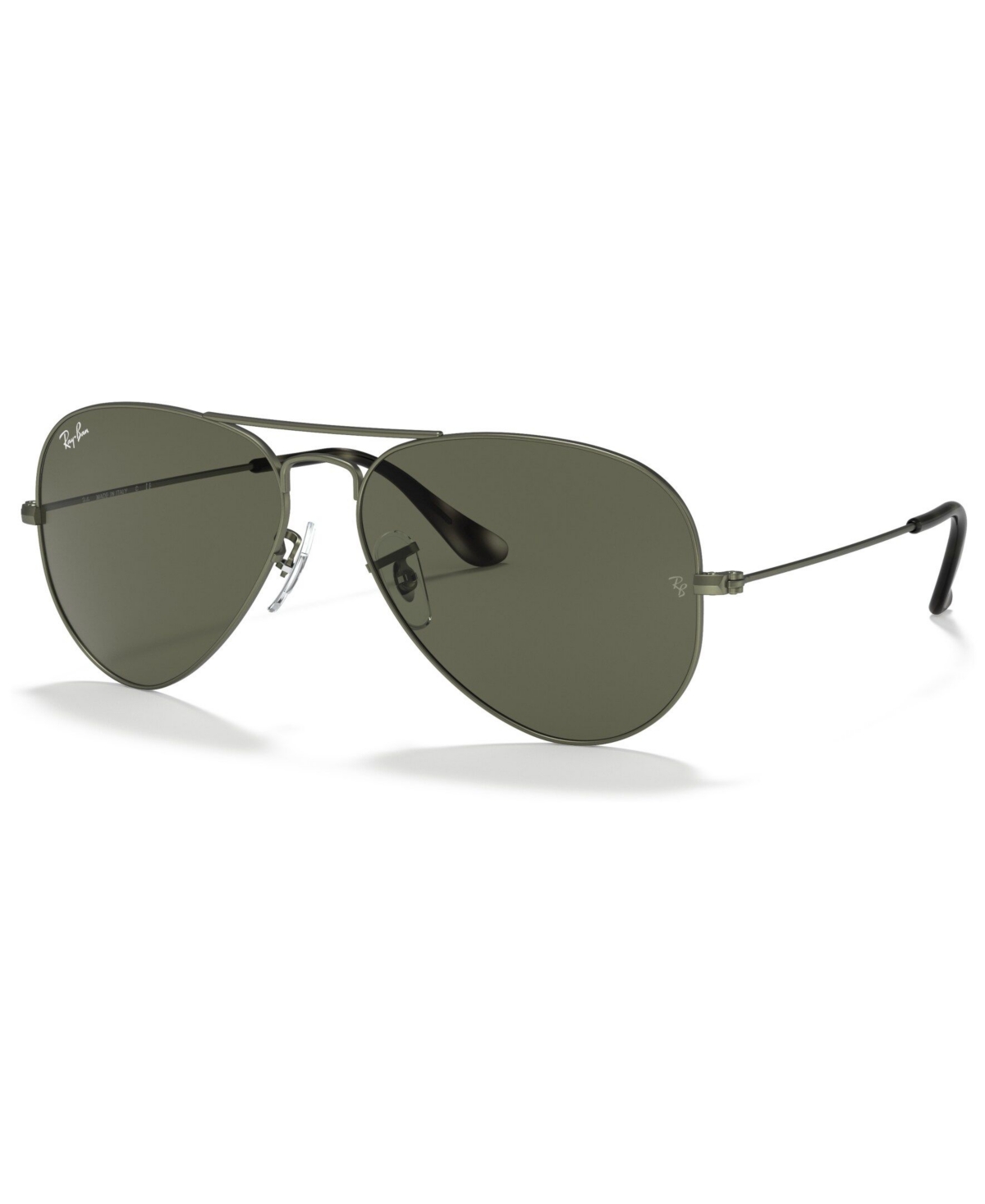 Ray Ban Unisex Sunglasses, Aviator Large Metal Rb3025 In Sand Trasparent Green,green