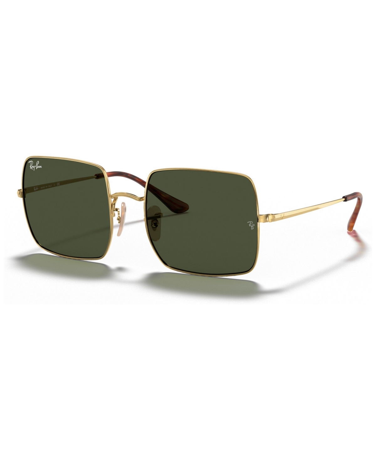 Shop Ray Ban Unisex Sunglasses, Rb1971 Square 1971 Classic In Gold,green