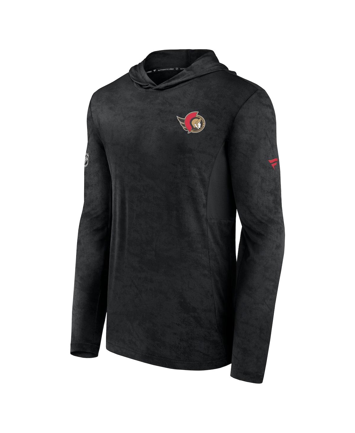 Men's FanaticsOttawa Senators Authentic Pro Rink Camo Pullover Hoodie - Black