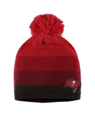 Women's Red Tampa Bay Buccaneers Ombre Pom Knit Hat and Scarf Set