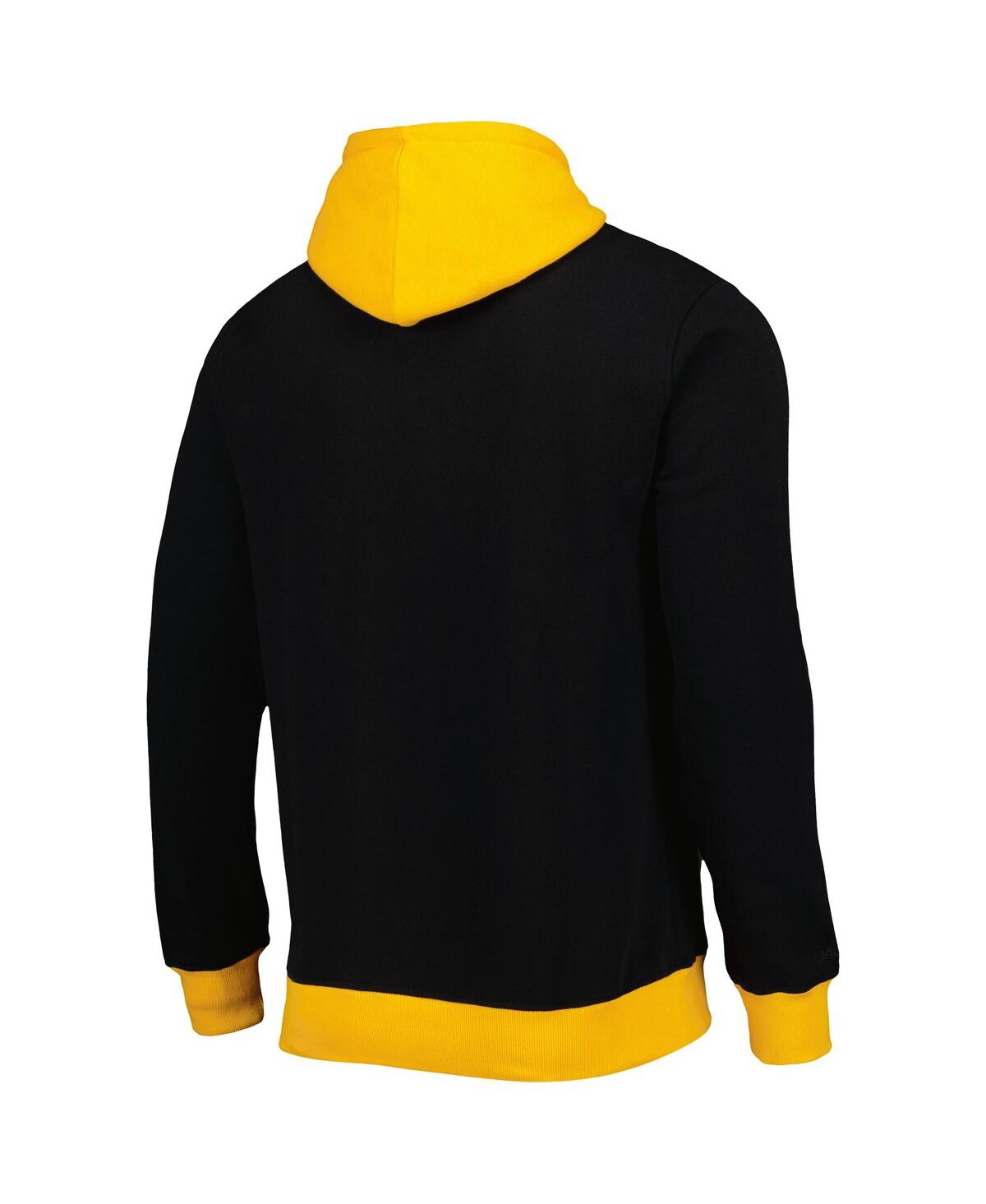 Mitchell & Ness Men's  Black Pittsburgh Steelers Big Face 5.0 Pullover Hoodie In Black