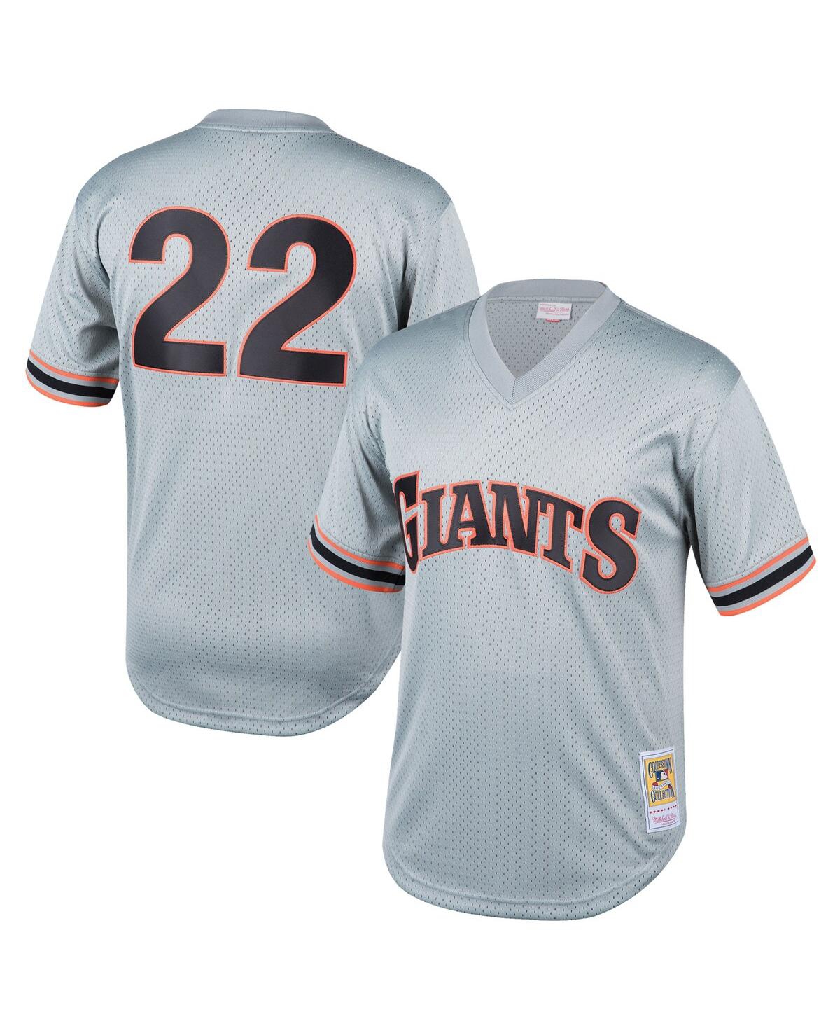 Big Boys and Girls Mitchell & Ness Will ClarkSan Francisco Giants Cooperstown Collection Mesh Batting Practice Jersey - Gray