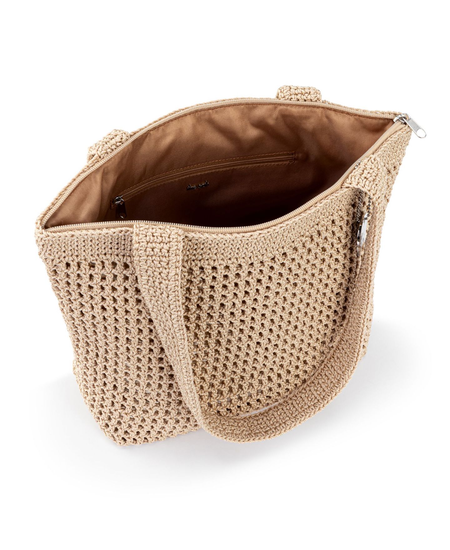 Женская сумка The Sak Casual Classics Crochet, цвет: Коричневый / Золотой — фото 4