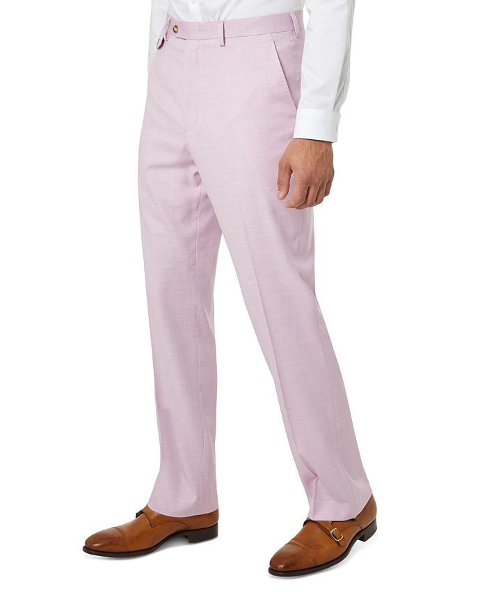 Tayion Collection Men's Classic-Fit Pink Suit Pants - Macy's
