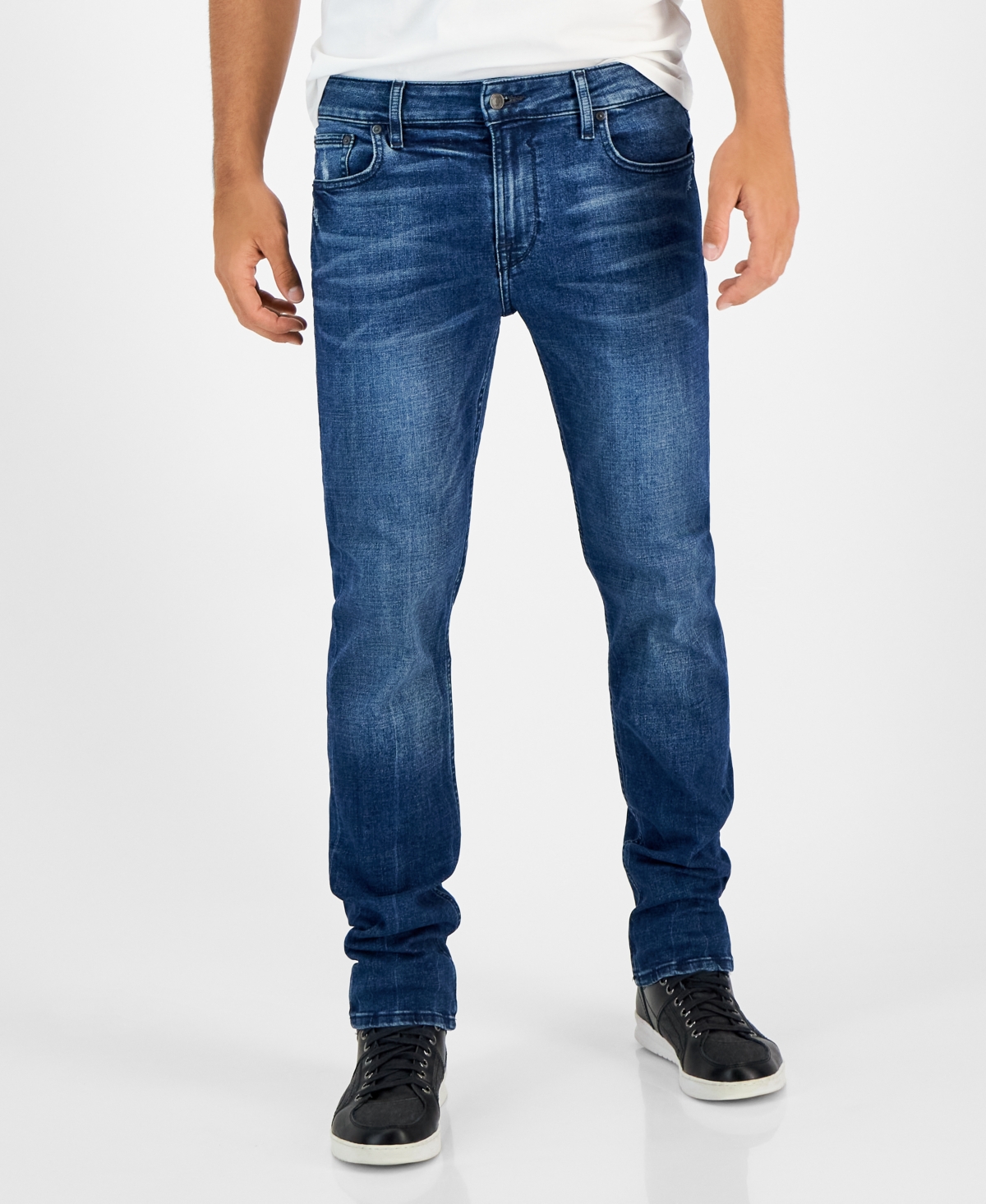 Shop Guess Men's Slim Straight Fit Jeans In Weller