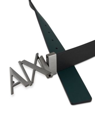 A|X Armani Exchange - Reversible Logo Buckle Belt
