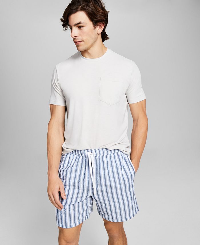And Now This Men's Seersucker Drawstring Shorts Macy's