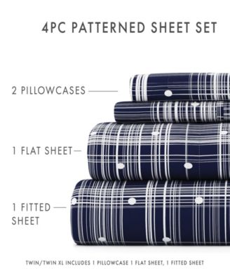 The Timeless Classics Premium Ultra Soft Pattern 4-Pc. Sheet Set, Queen