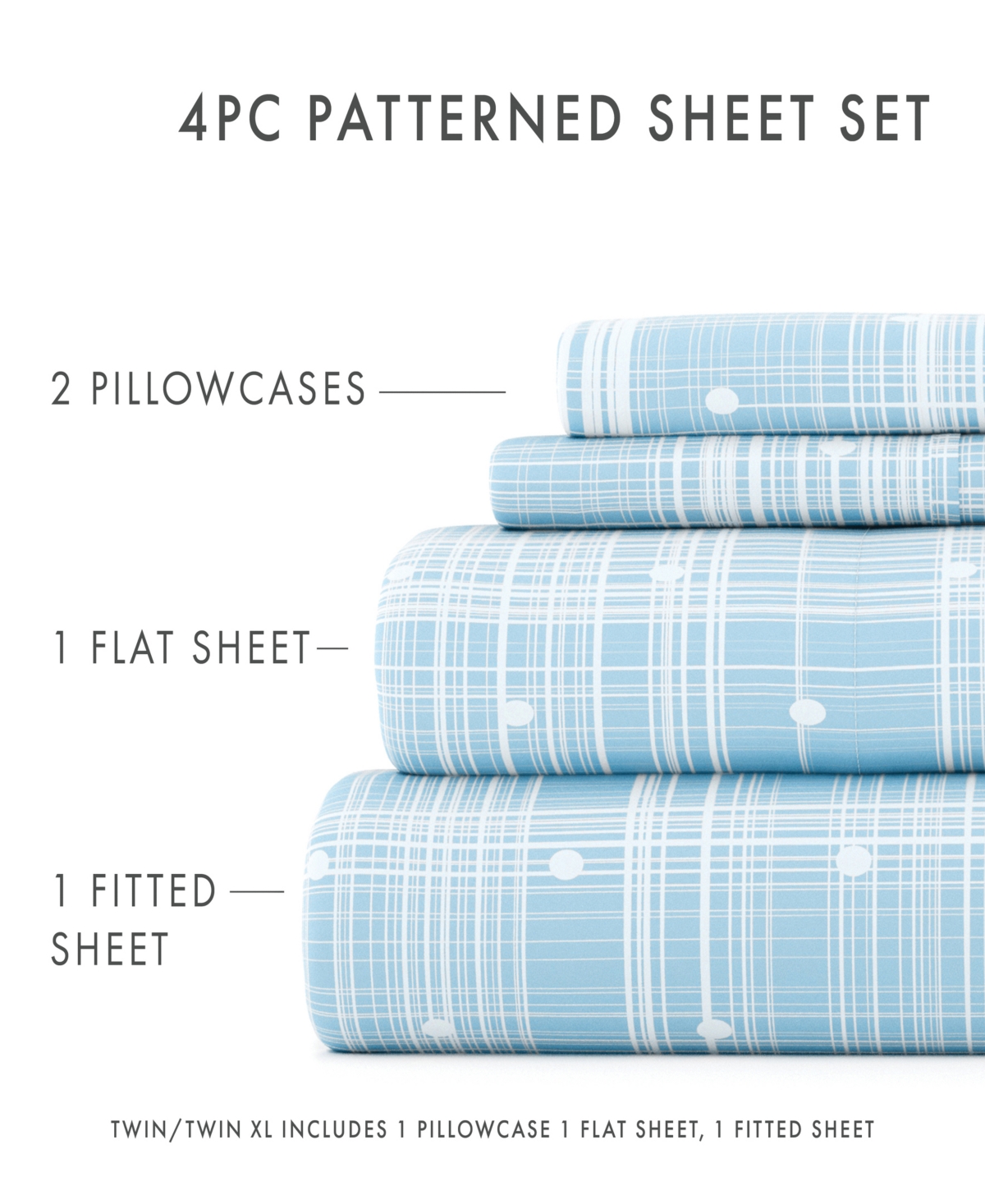 ienjoy Home The Timeless Classics Premium Ultra Soft Pattern 4-Pc. Sheet Set