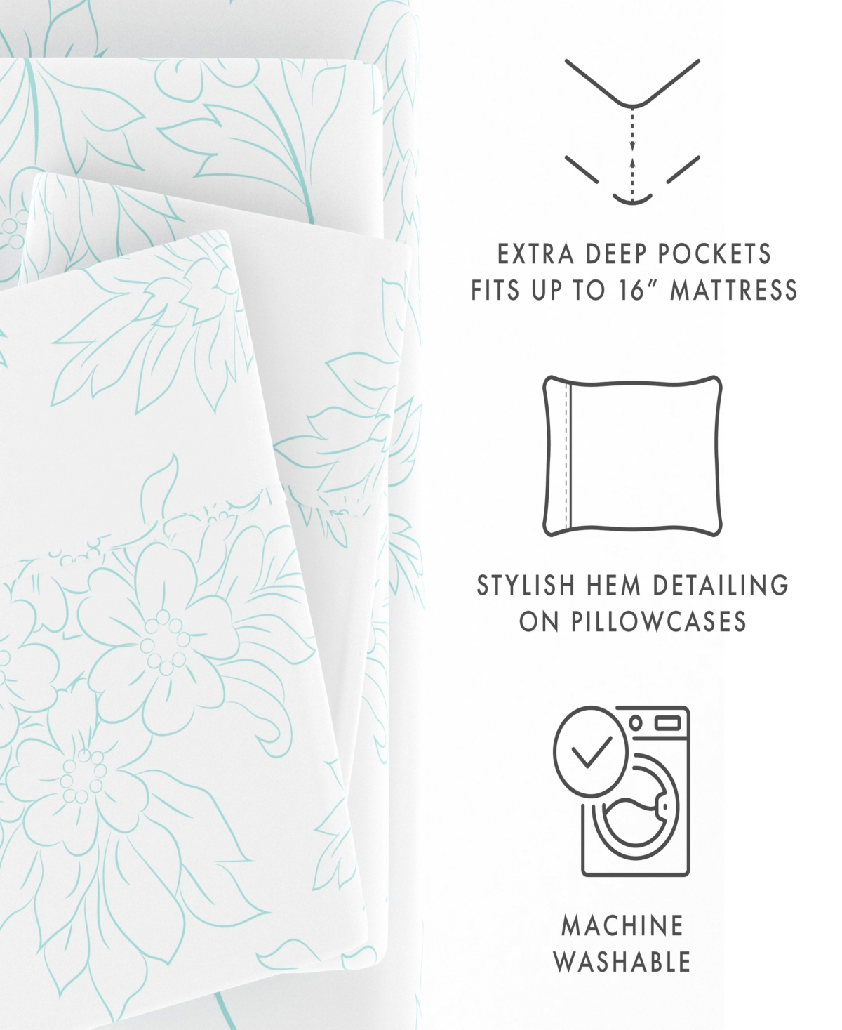 ienjoy Home The Timeless Classics Premium Ultra Soft Pattern -Pc. Sheet Set