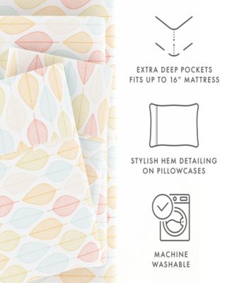 The Boho & Beyond Premium Ultra Soft Pattern 4-Pc. Sheet Set, Full