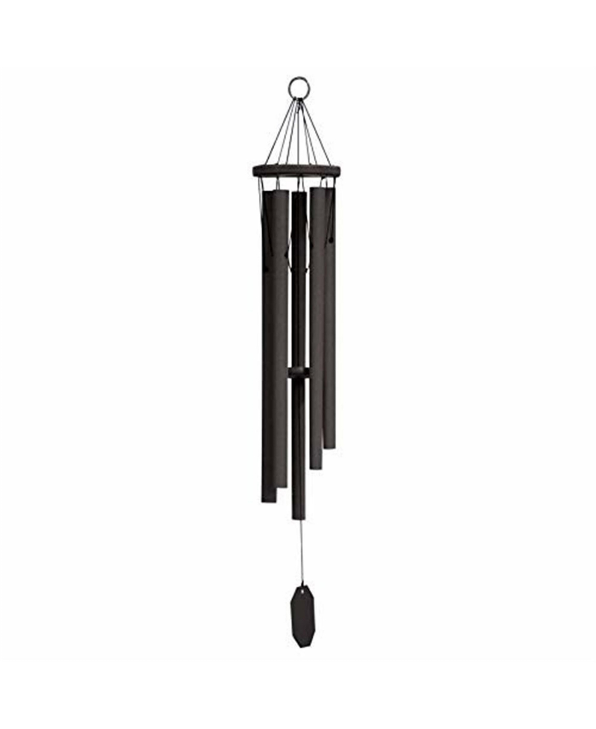 Zephyr Valley Wind Chime Amish Crafted, Black, 37in - Black