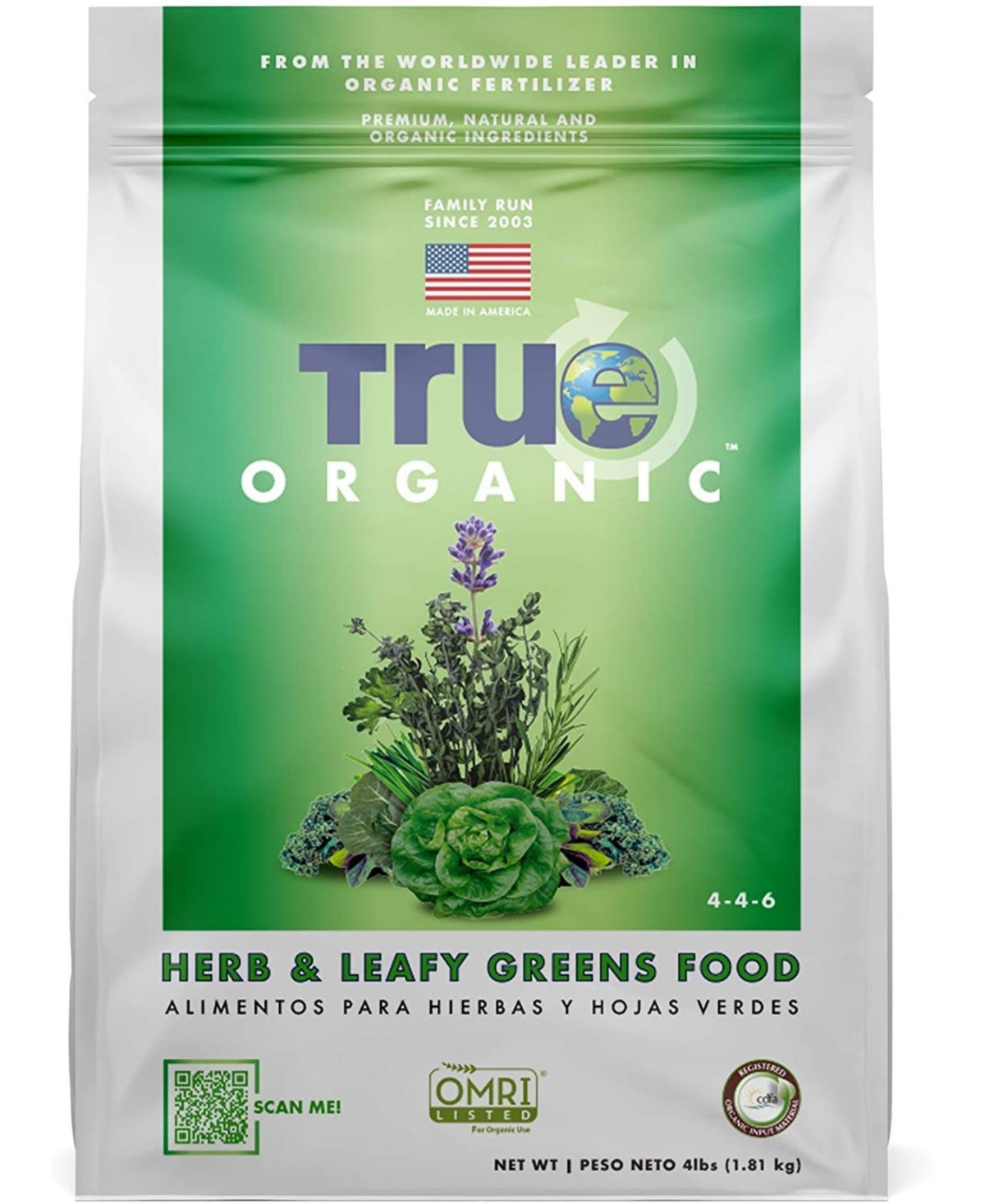 R0010 Granulat Herb and Leafy Greens Food 4 lb bag - Multi