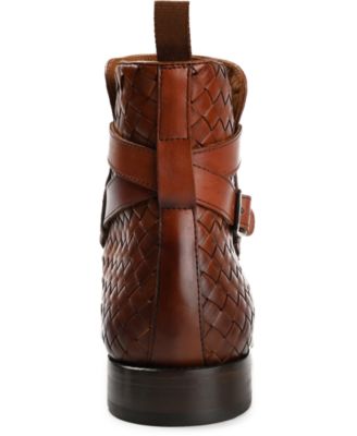Men's Dylan Hand-Woven Leather Buckle Jodhpur Boots