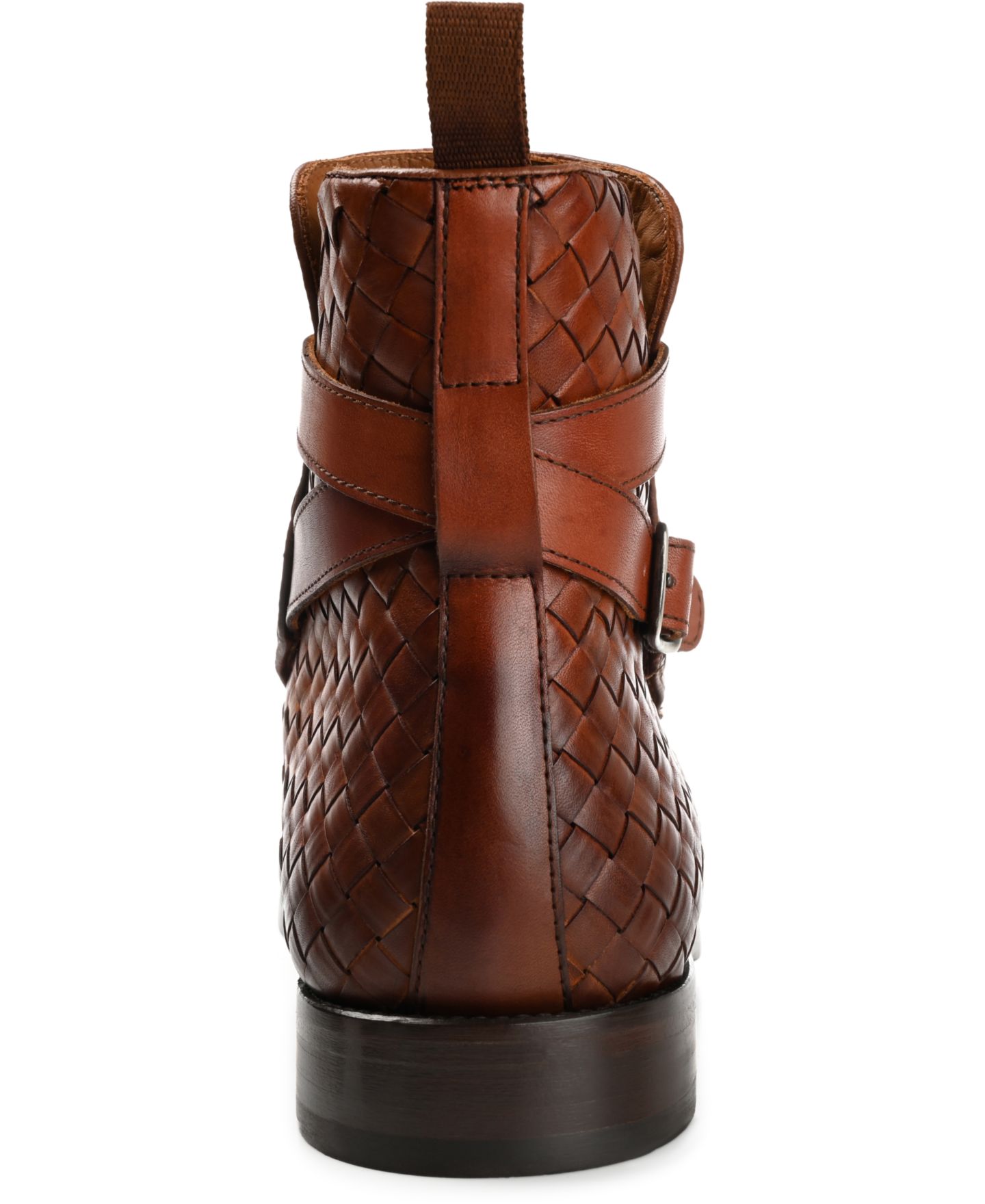 Мужские ботинки Taft Dylan Hand-Woven Leather Buckle Jodhpur, цвет: Коричневый — фото 3
