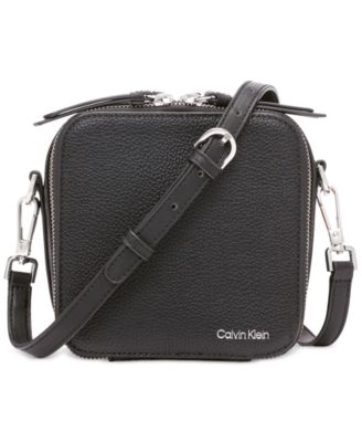 Calvin Klein - Argo Geometric Cube Small Faux Leather Crossbody