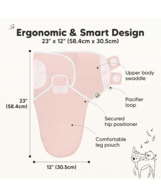 3pk Soothe Baby Swaddle, Organic Baby Swaddle Sleep Sacks, Newborn, Infant Swaddle Sack