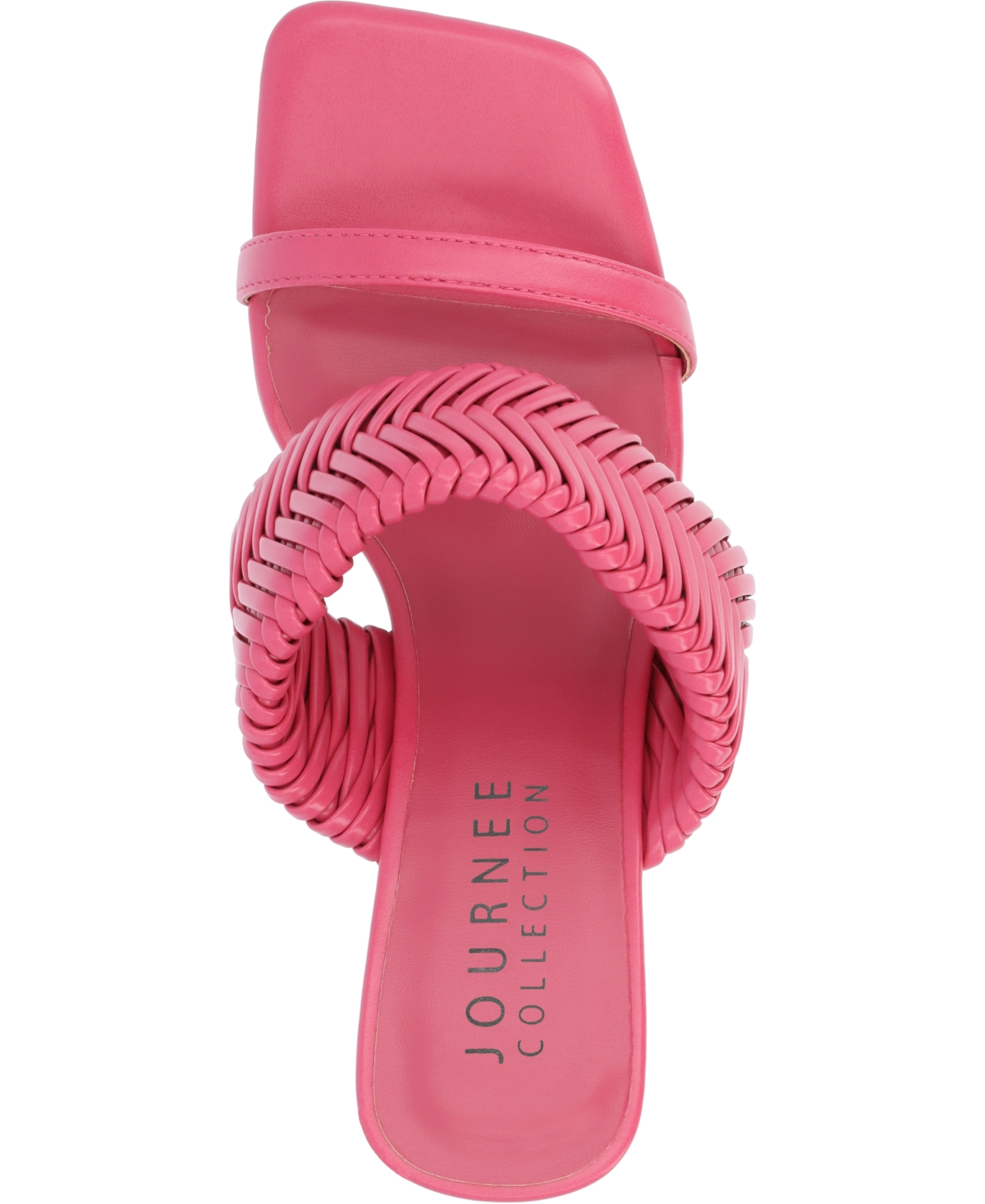 Journee Collection Women's Monyka Woven Double Band Dress Sandals